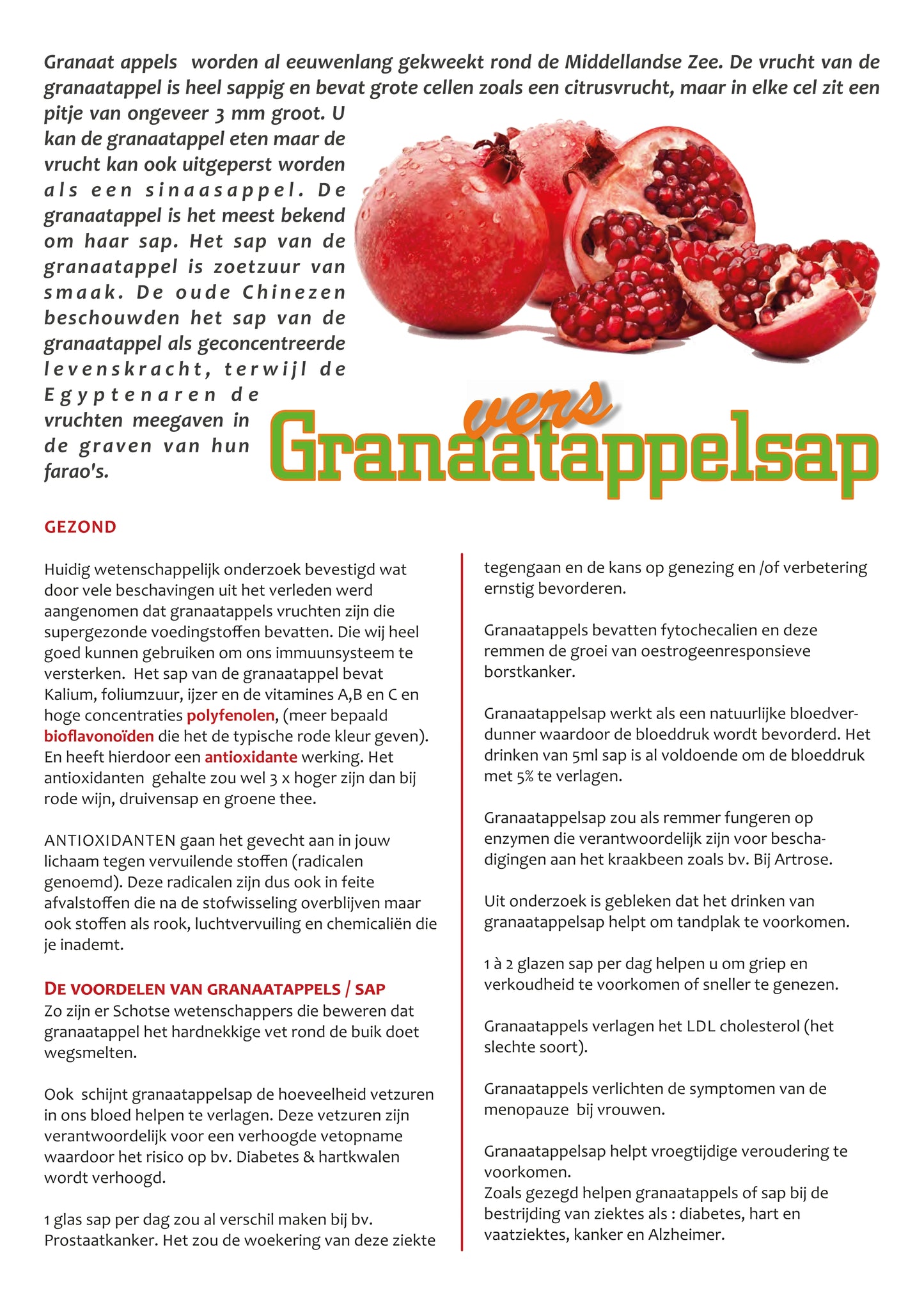 GRANALINE Granaatappelsap 750ml